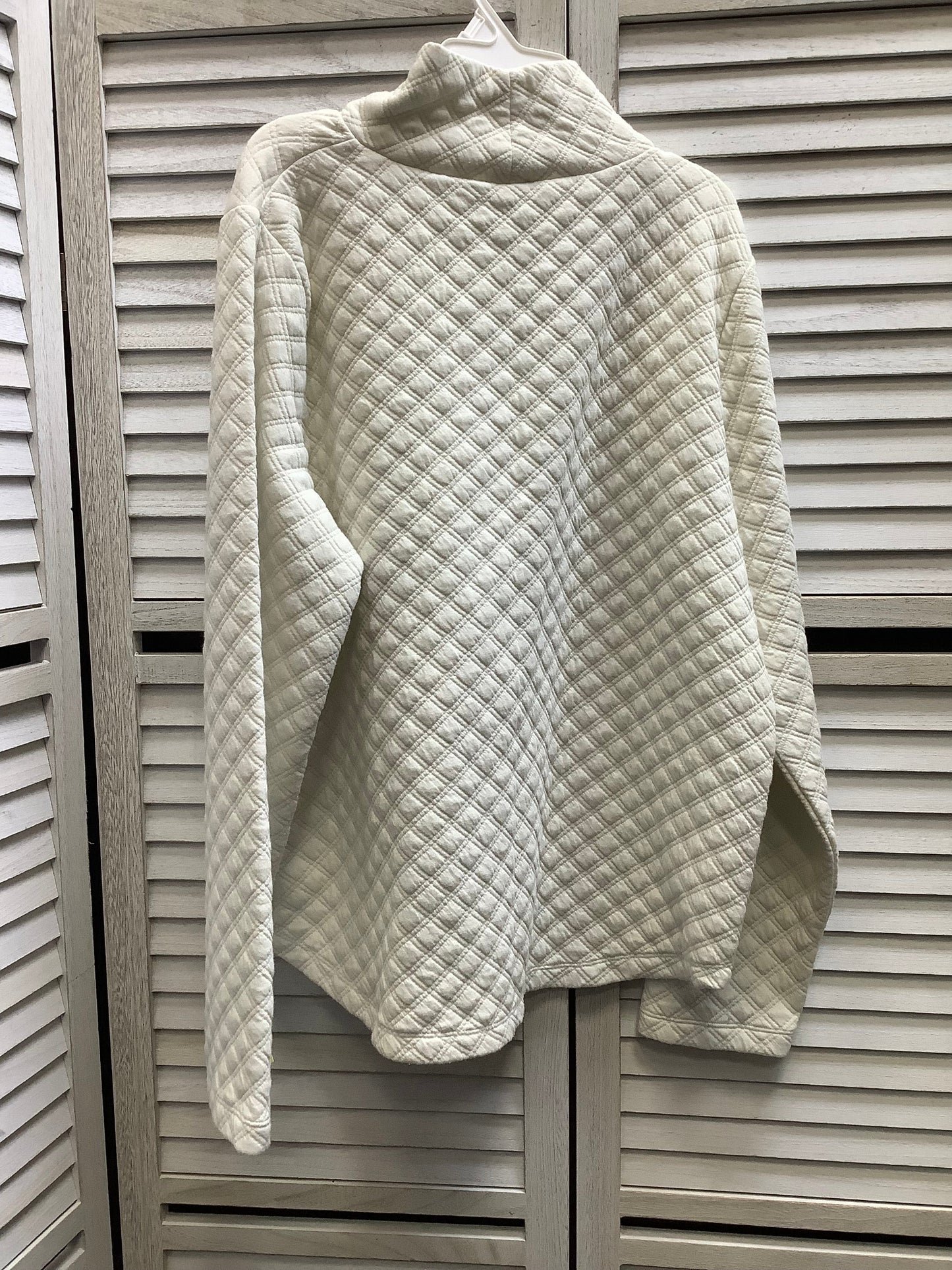 Top Long Sleeve By J. Crew In Ivory, Size: Xl