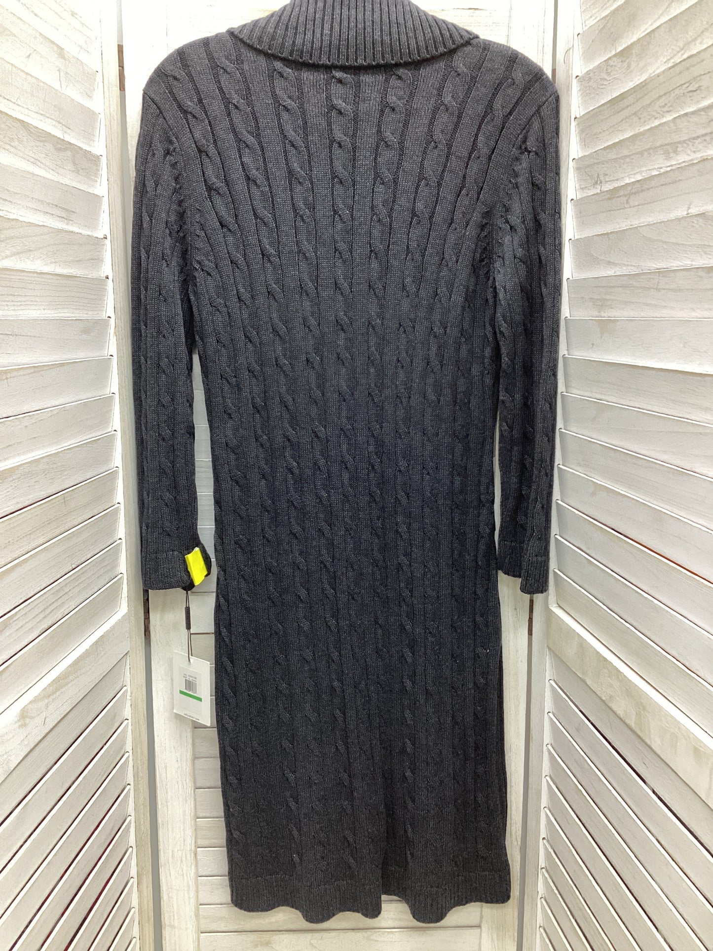 Dress Sweater By Calvin Klein In Grey, Size: L