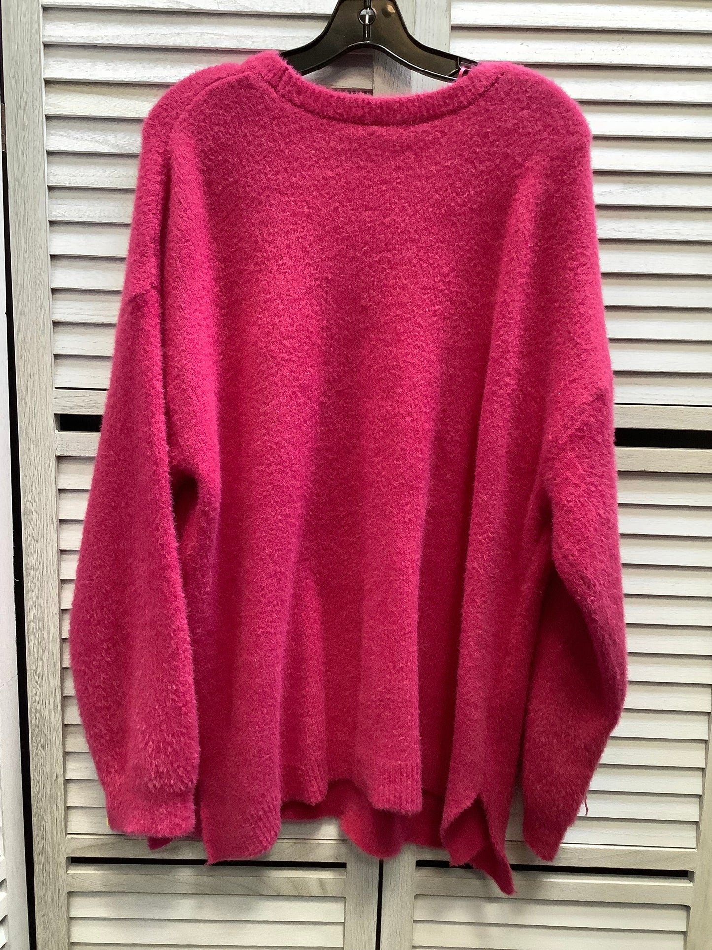 Sweater By Terra & Sky In Pink, Size: 1x