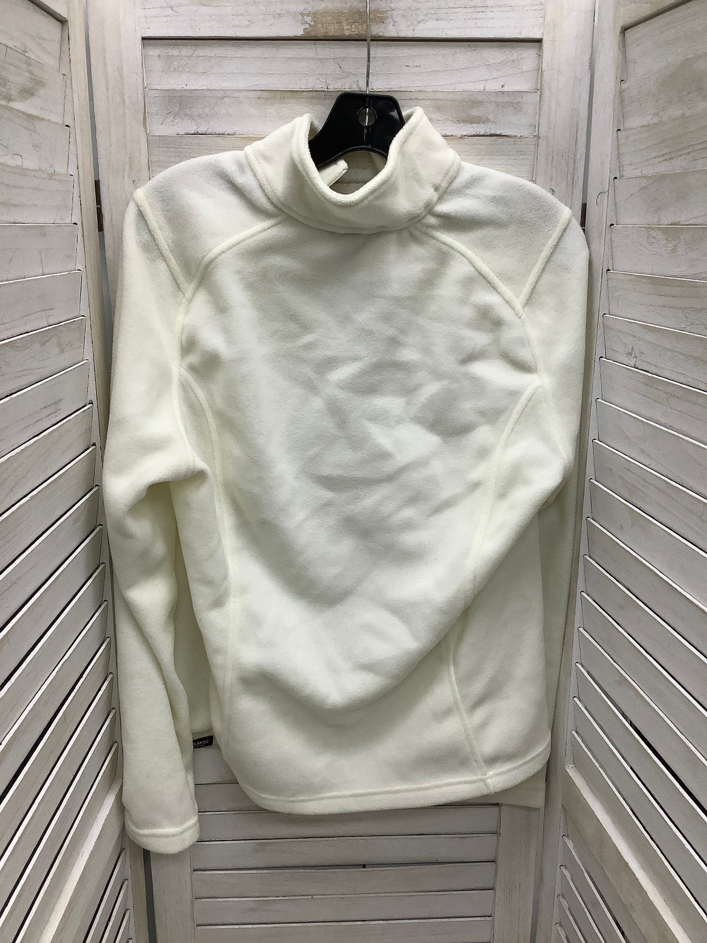 Sweatshirt Collar By Lands End In Ivory, Size: M