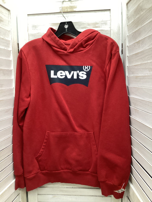 Sweatshirt Hoodie By Levis In Red, Size: Xl