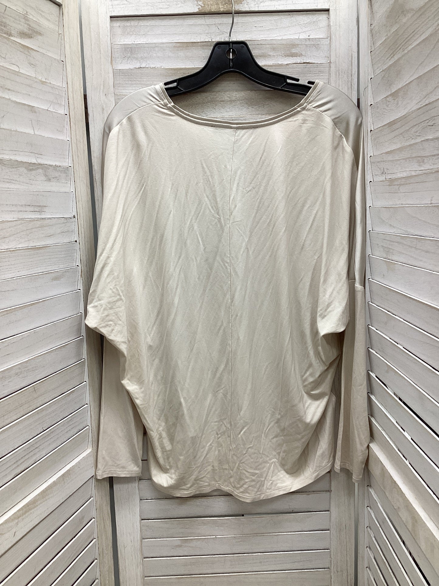 Top Long Sleeve By White House Black Market In Tan, Size: M