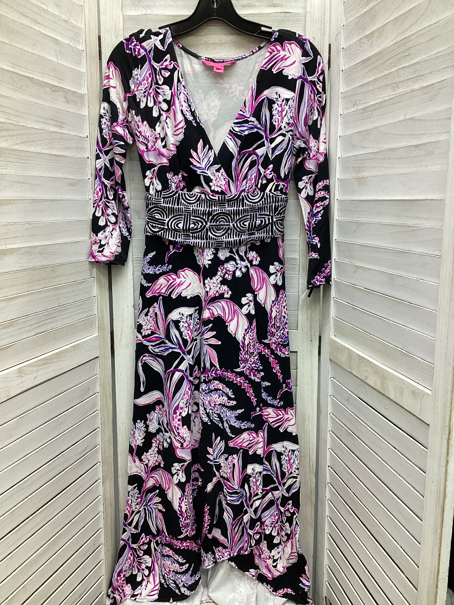 Dress Casual Maxi By Lilly Pulitzer In Floral Print, Size: Xs