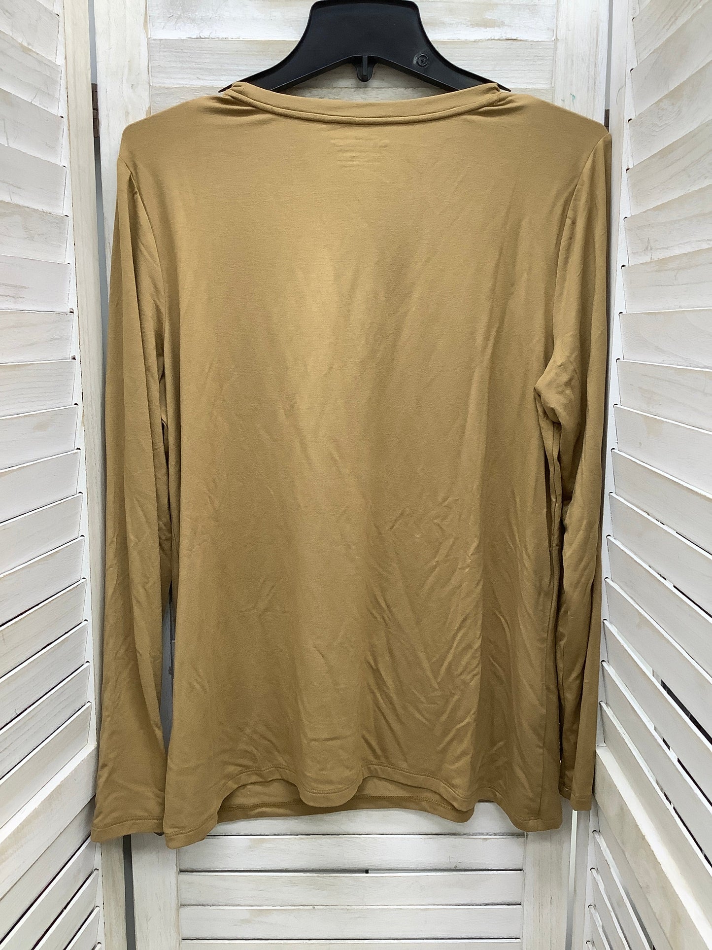 Top Long Sleeve By Chicos In Brown, Size: L