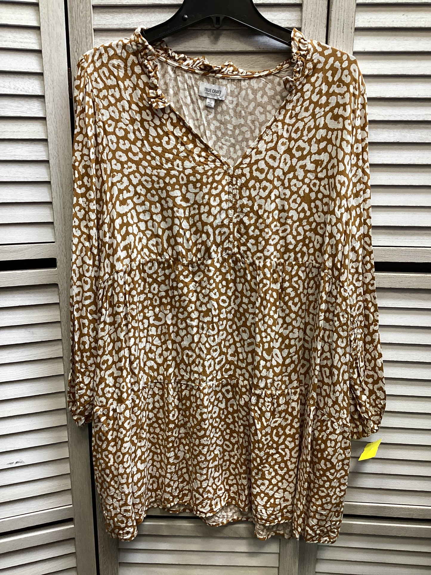 Dress Casual Short By True Craft In Leopard Print, Size: 1x