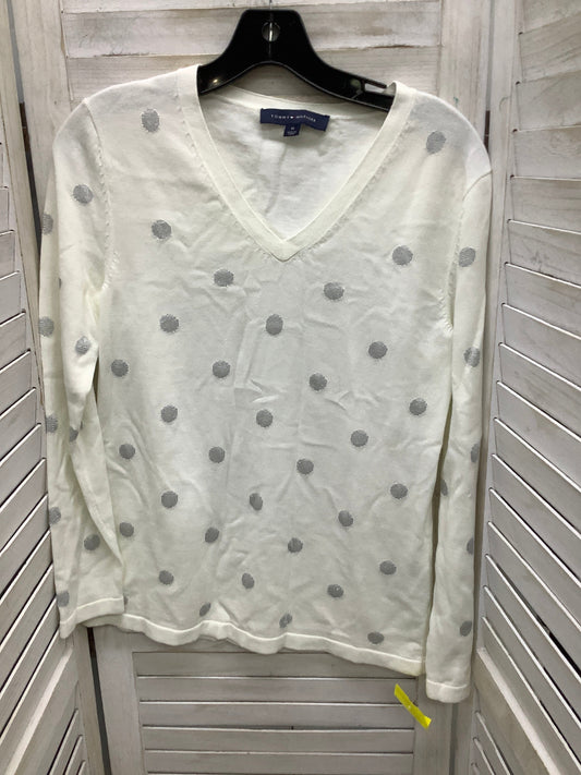 Top Long Sleeve By Tommy Hilfiger In Polkadot Pattern, Size: M