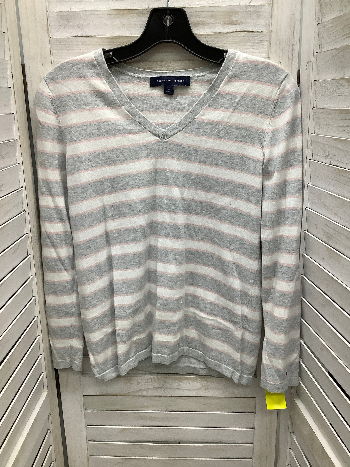 Top Long Sleeve By Tommy Hilfiger In Striped Pattern, Size: M