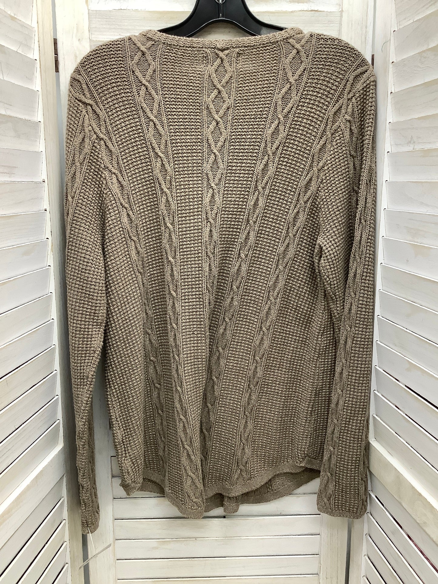 Sweater By Kim Rogers In Tan, Size: L