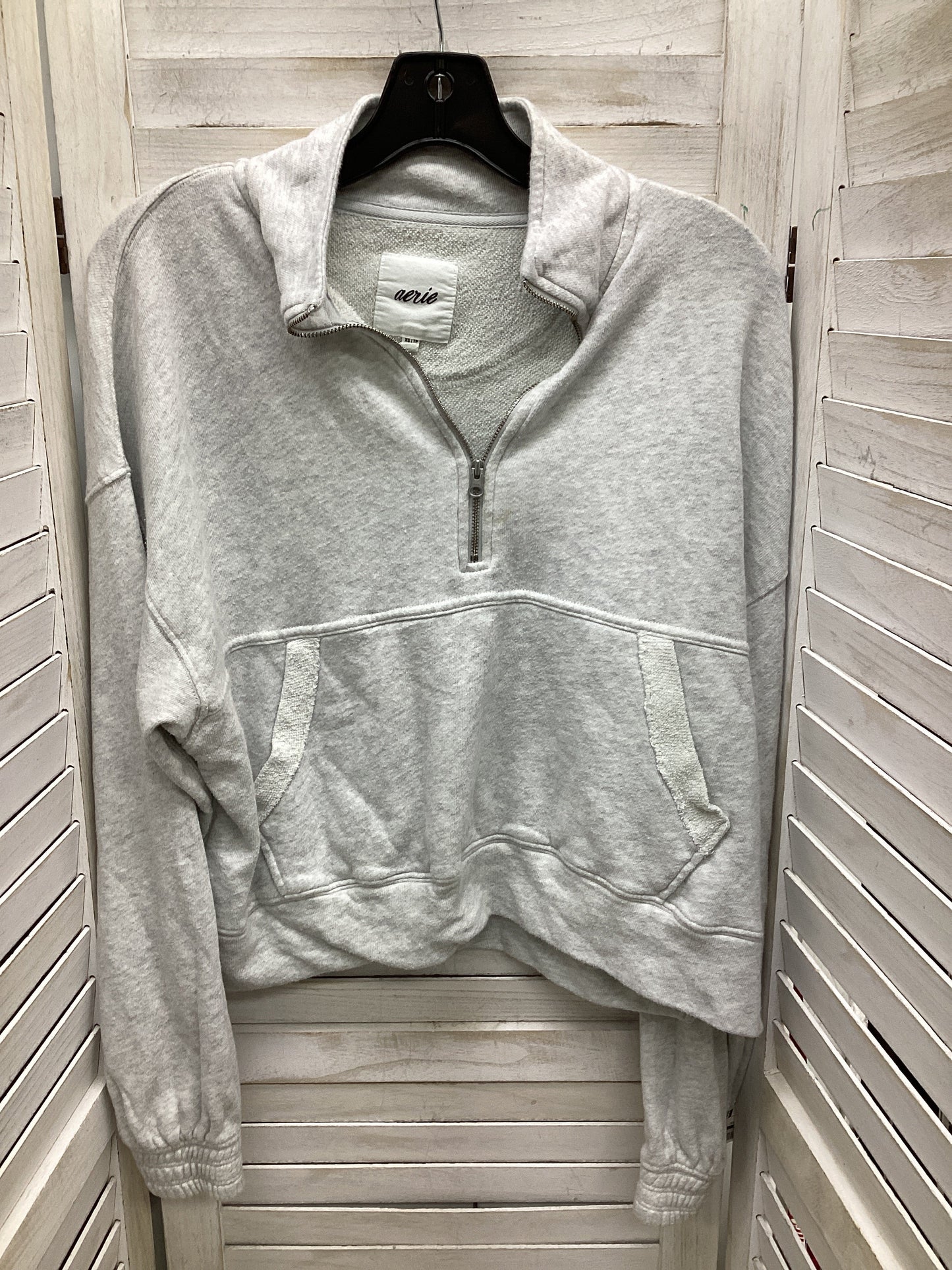 Sweatshirt Collar By Aerie In Grey, Size: Xs