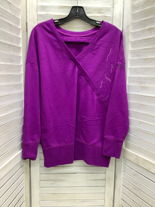 Sweatshirt Crewneck By Clothes Mentor In Purple, Size: M