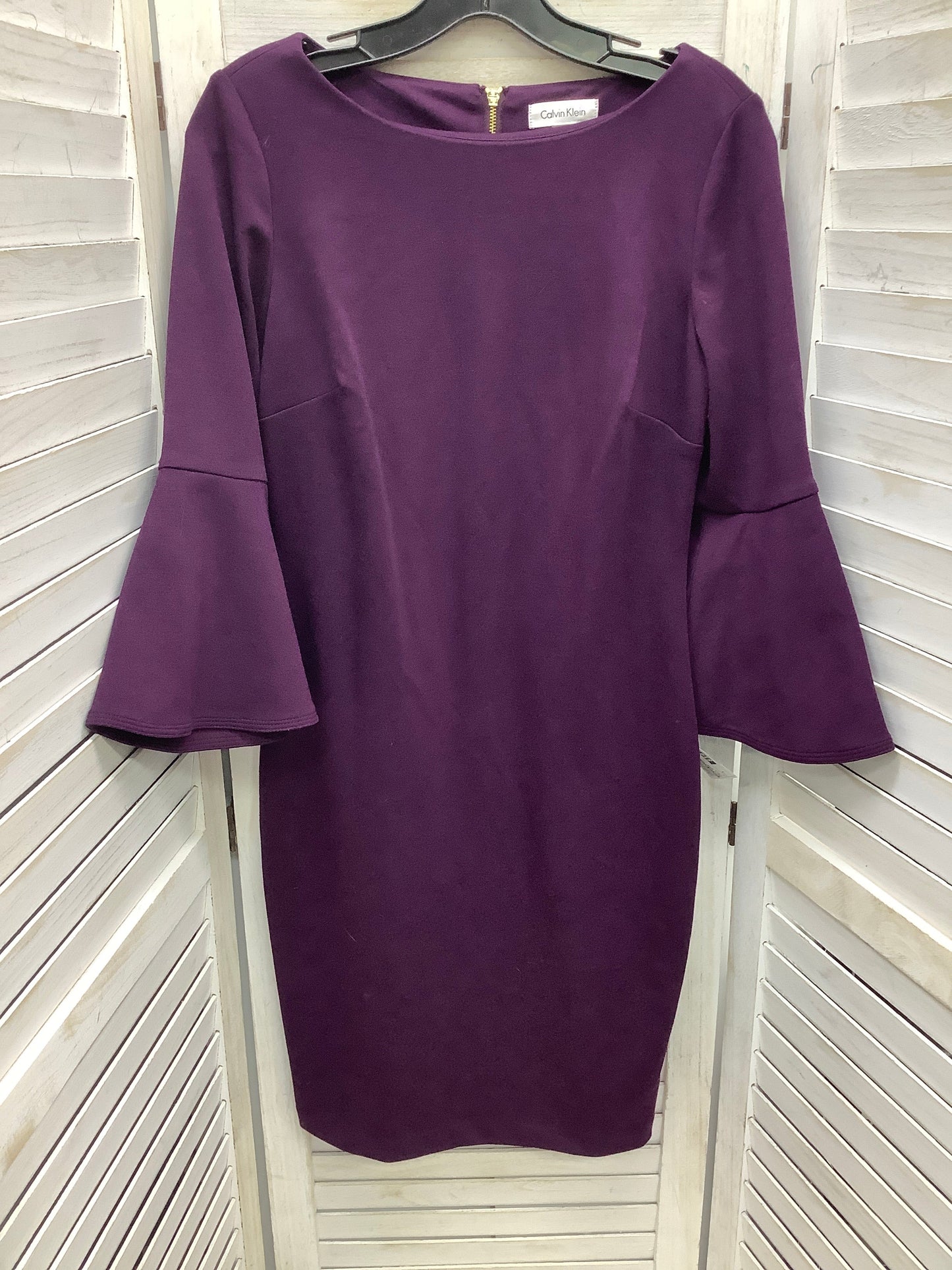 Dress Work By Calvin Klein In Purple, Size: 6