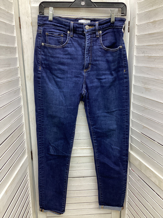 Jeans Skinny By Loft In Blue Denim, Size: 6