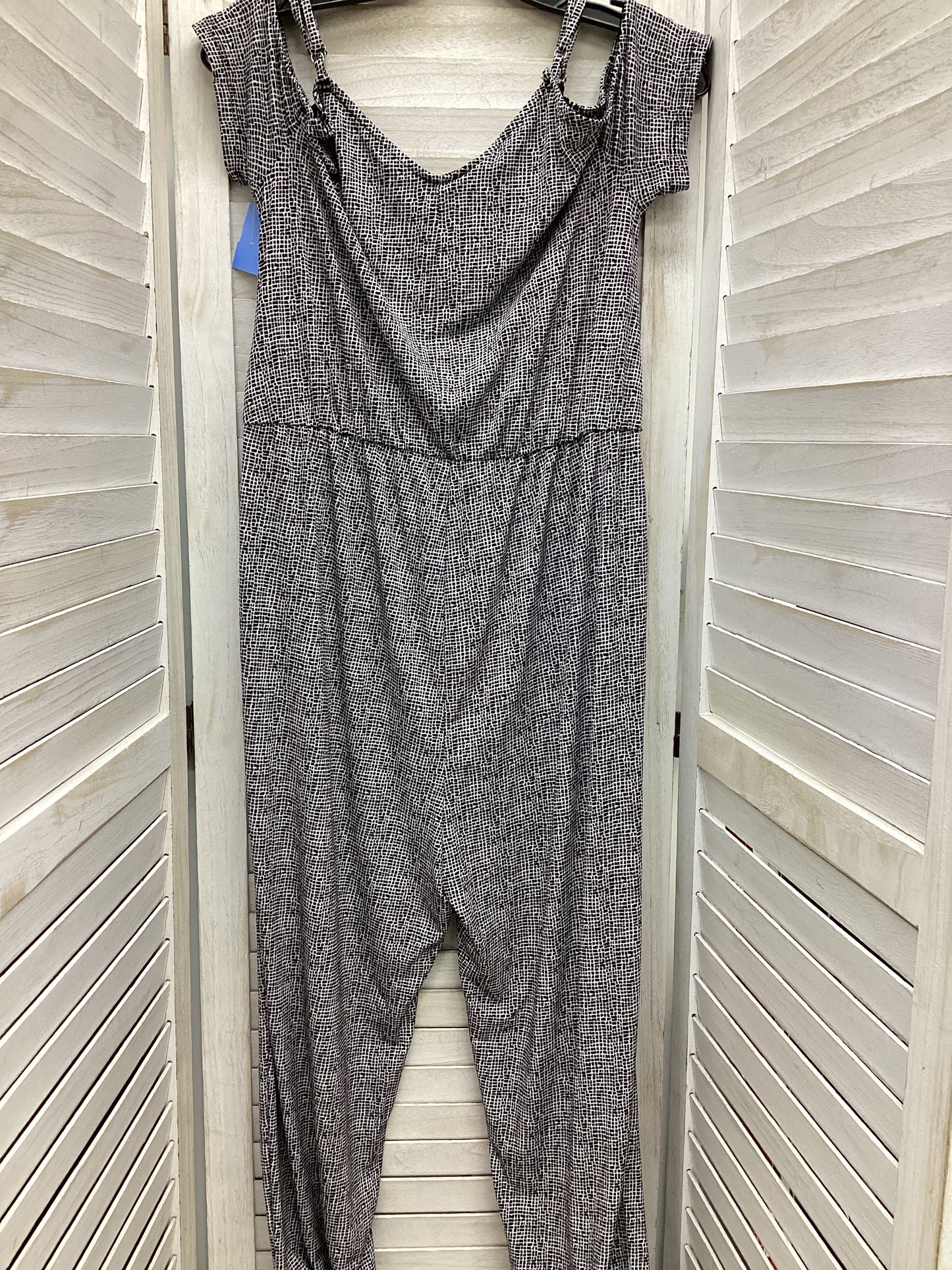 Jumpsuit By Simply Styled In Black & White, Size: M