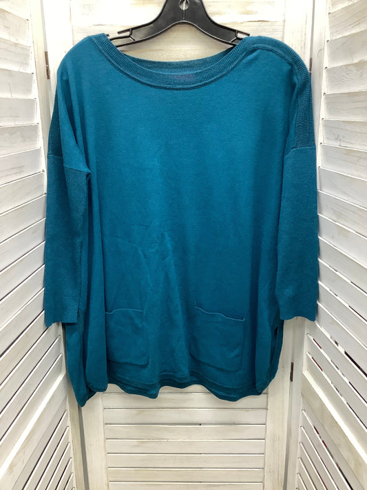 Top Long Sleeve By Lilly Pulitzer In Teal, Size: Xxs