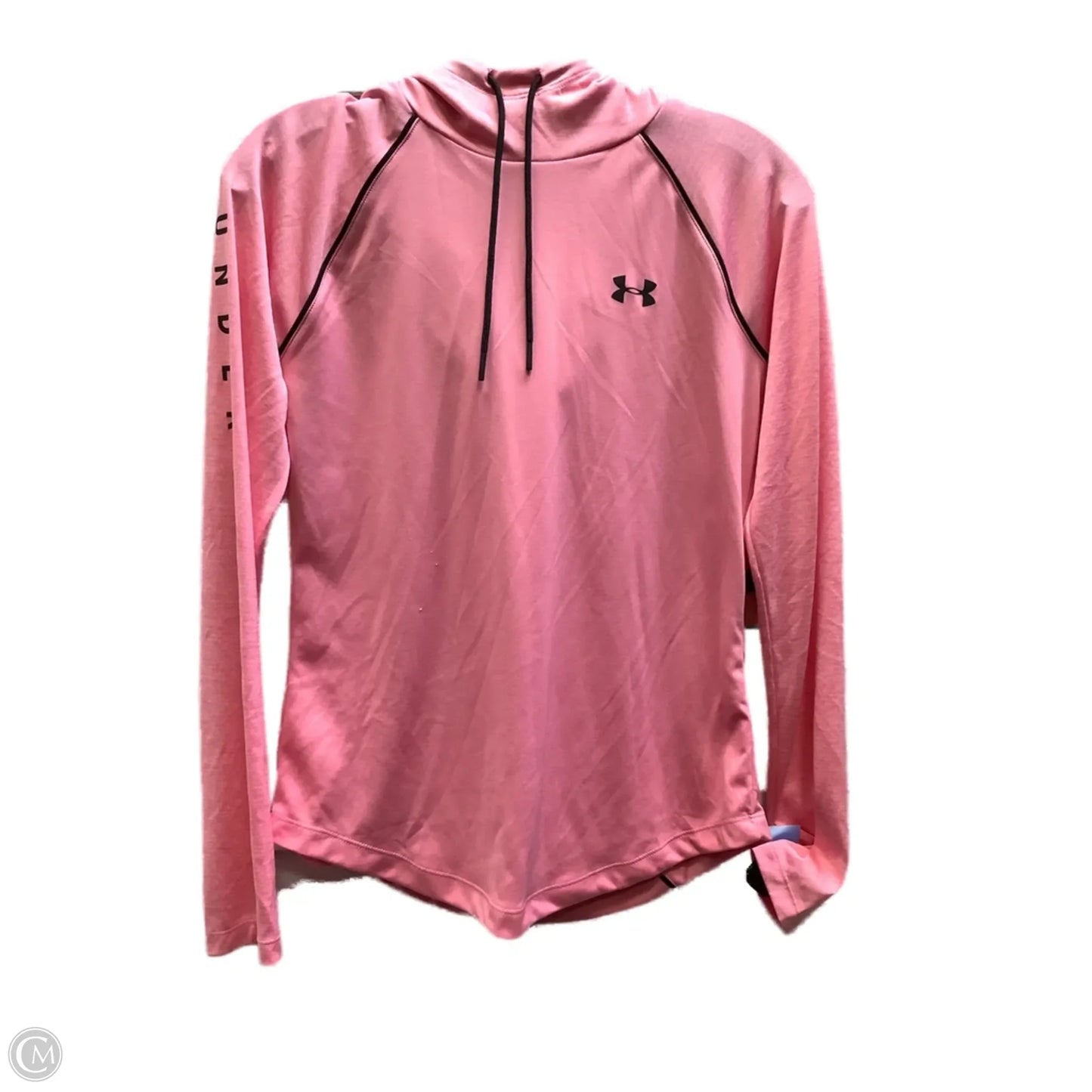 Athletic Top Long Sleeve Hoodie By Under Armour In Pink, Size: Xs