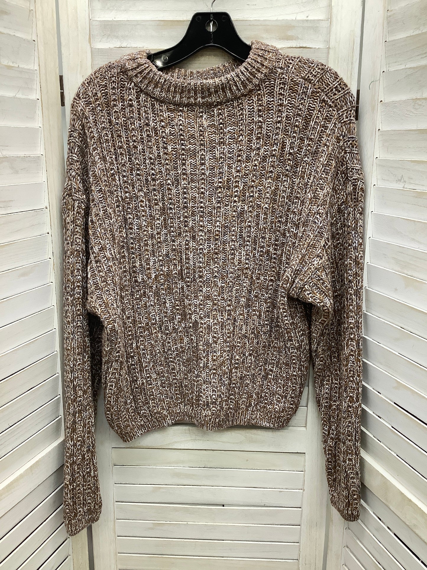 Sweater By Universal Thread In Brown & Cream, Size: S