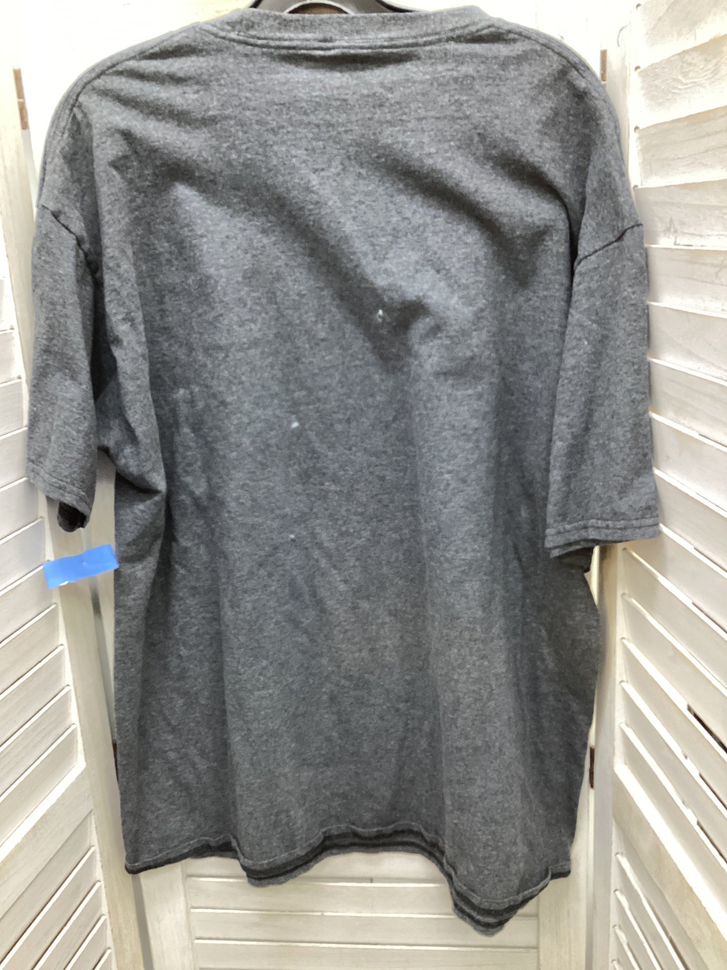 Top Short Sleeve By Simply Southern In Grey, Size: Xl