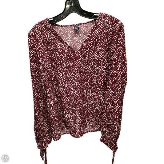 Blouse 3/4 Sleeve By Shein In Polkadot Pattern, Size: M