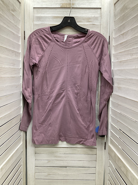 Athletic Top Long Sleeve Crewneck By Athleta In Purple, Size: S