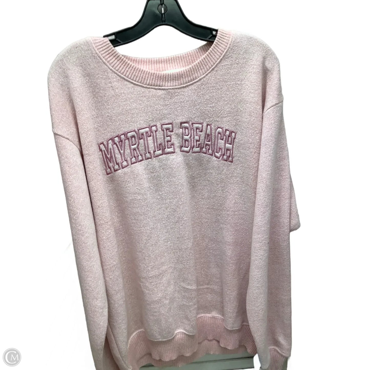 Sweatshirt Crewneck By Clothes Mentor In Pink, Size: Xl