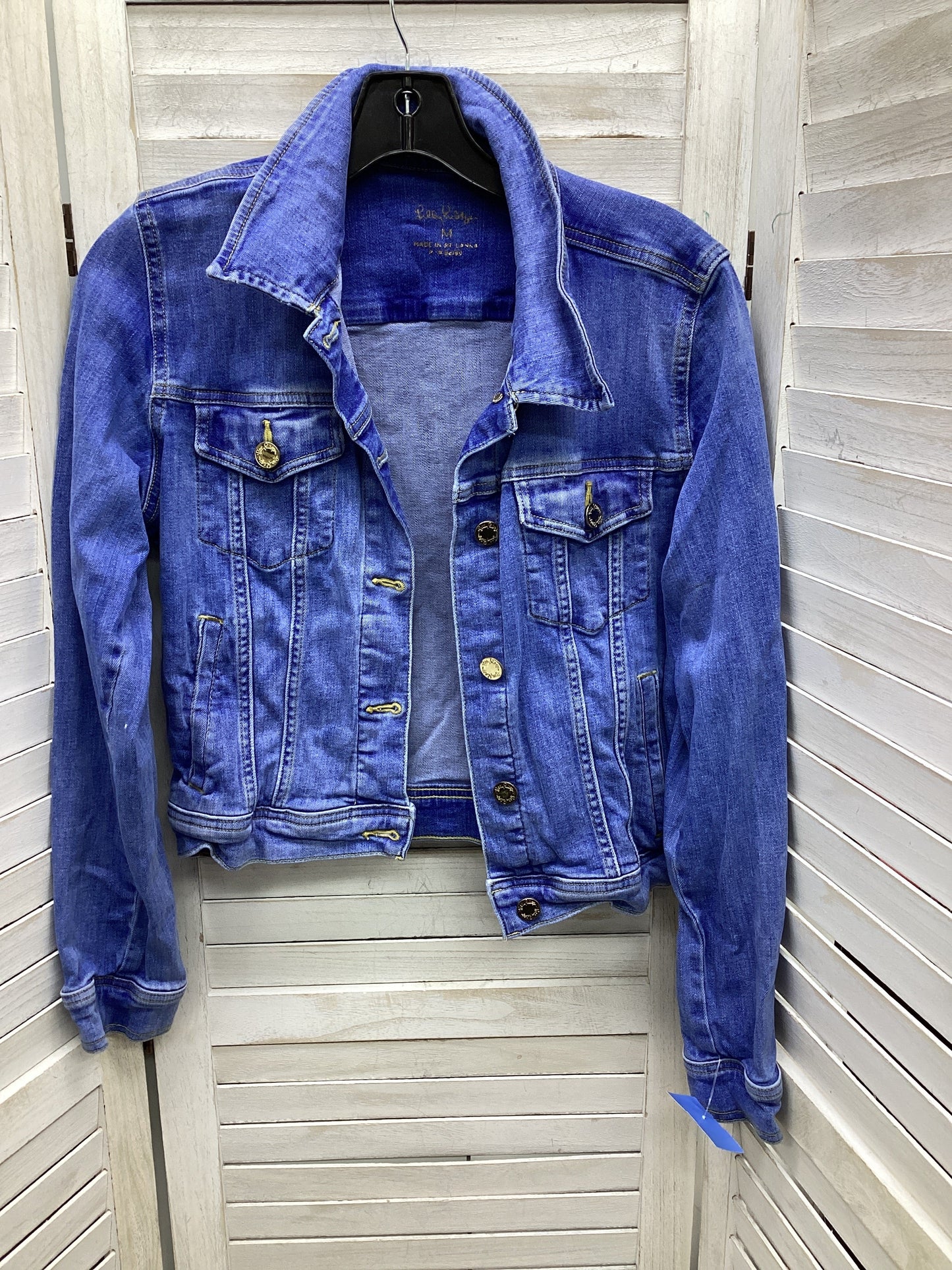 Jacket Denim By Lilly Pulitzer In Blue Denim, Size: M