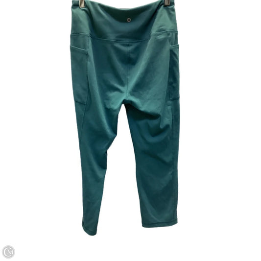 Athletic Leggings By Rbx In Teal, Size: L