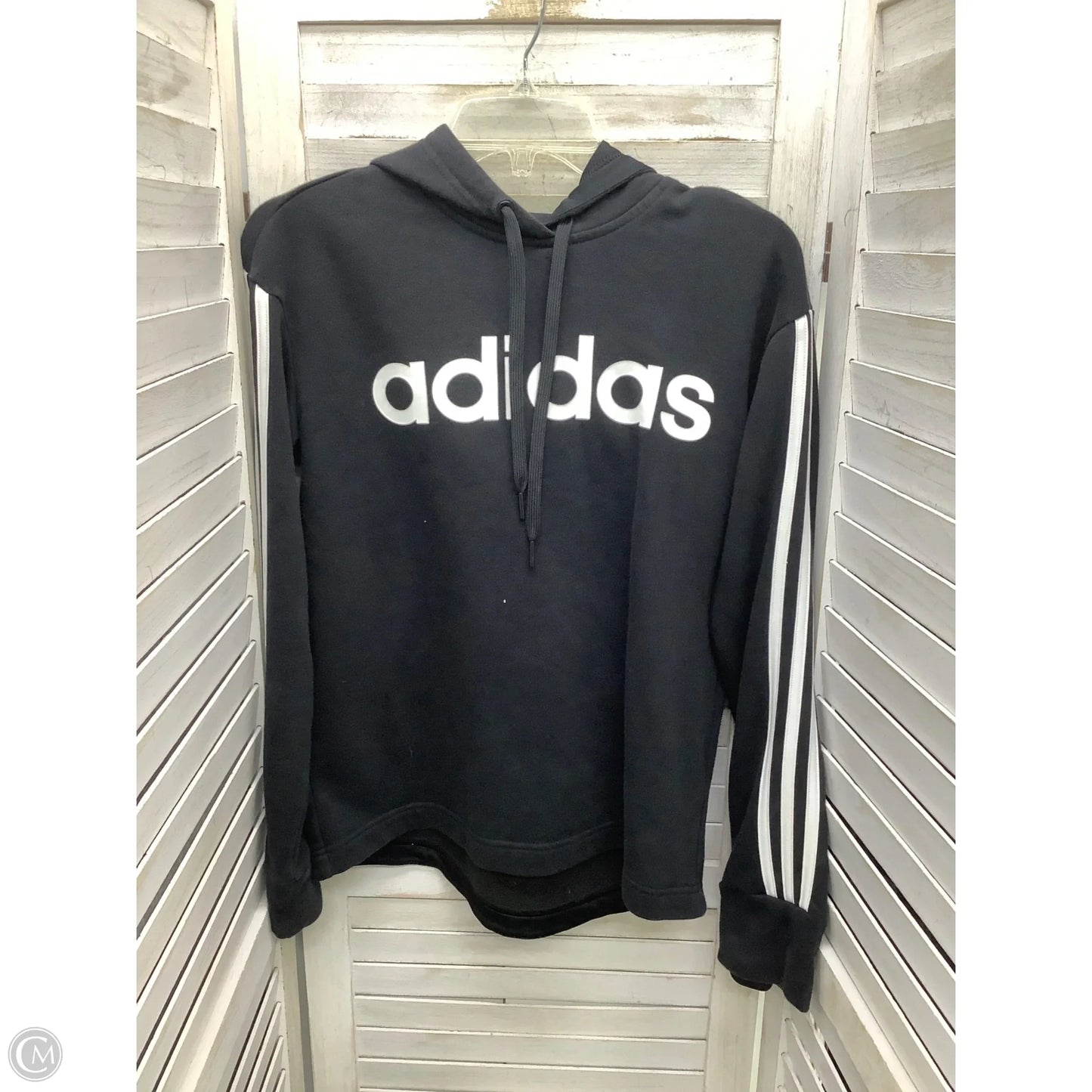 Sweatshirt Hoodie By Adidas In Black, Size: S