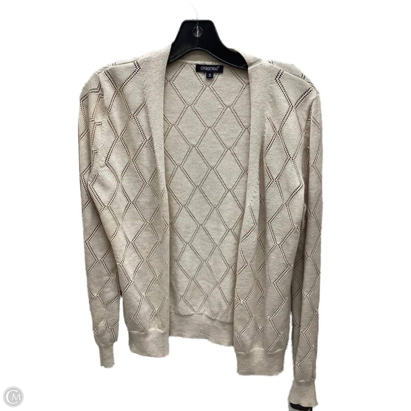 Cardigan By Clothes Mentor In Tan, Size: S