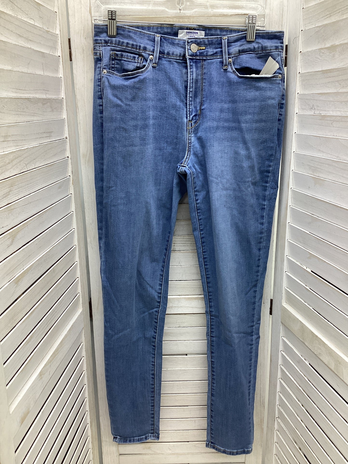 Jeans Skinny By Levis In Blue Denim, Size: 8l