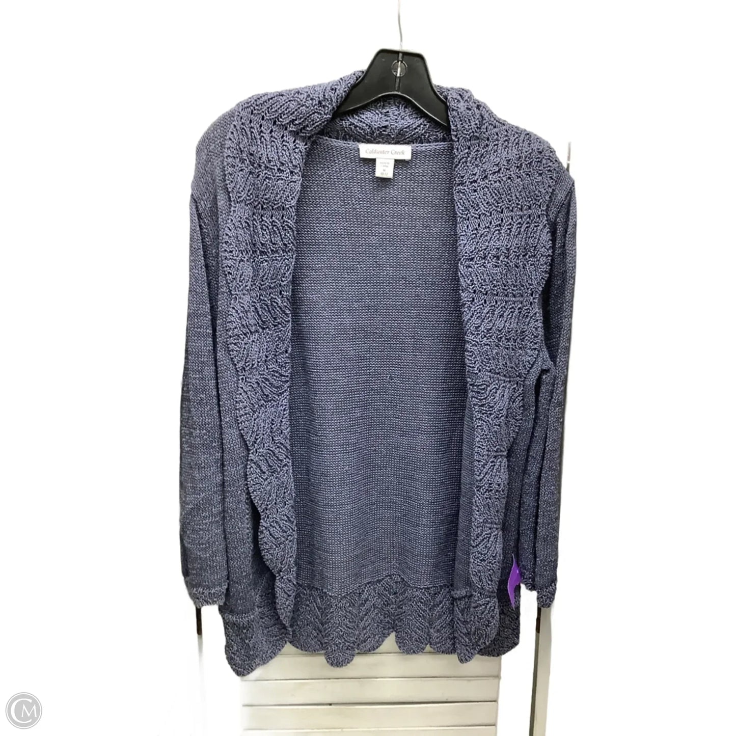 Sweater Cardigan By Coldwater Creek In Blue, Size: M