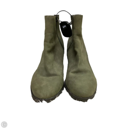 Boots Ankle Heels By Kelly And Katie In Green, Size: 11