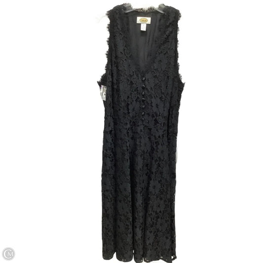 Dress Casual Midi By Talbots In Black, Size: 10