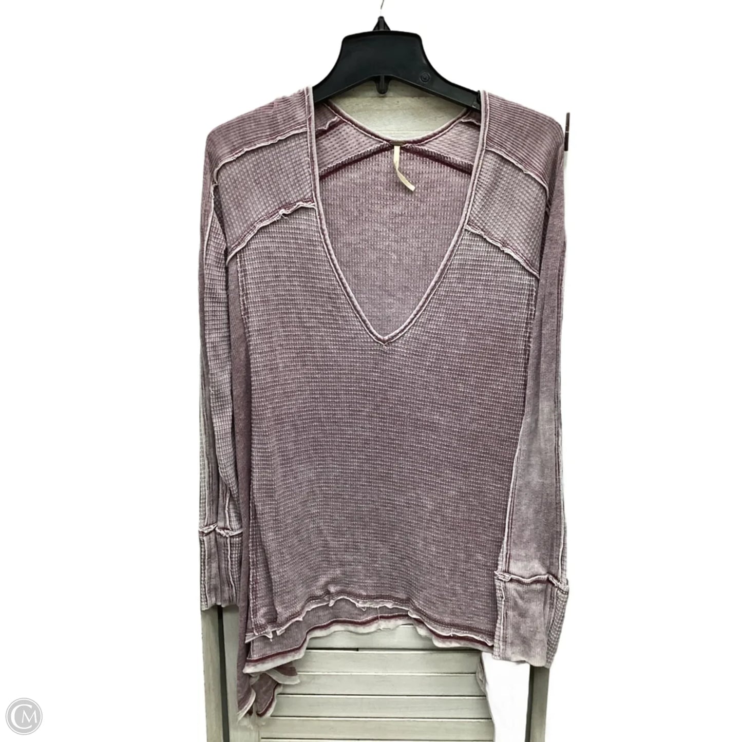 Top Long Sleeve By Free People In Purple, Size: M