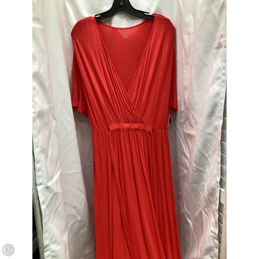 Dress Casual Maxi By Loft In Coral, Size: M
