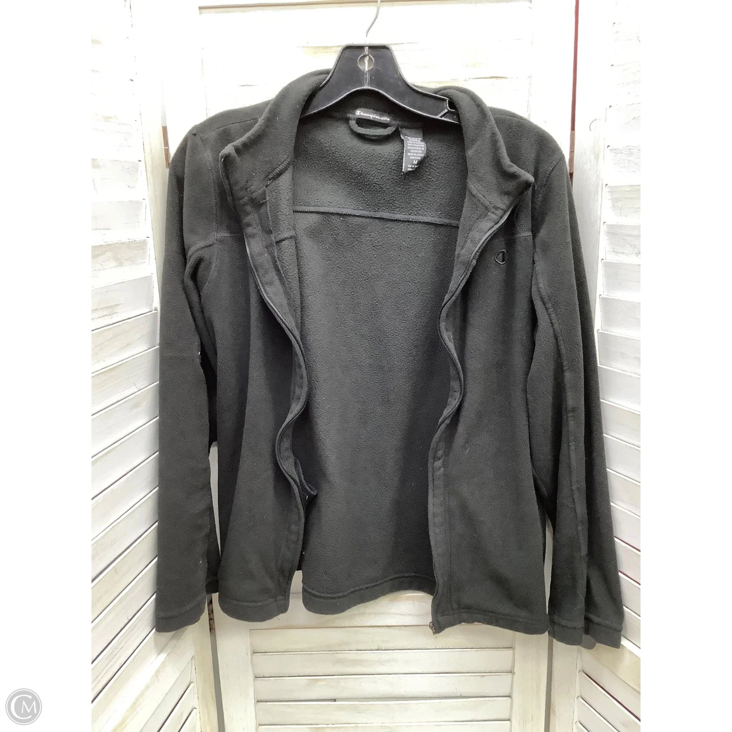 Athletic Jacket By Champion In Black, Size: M
