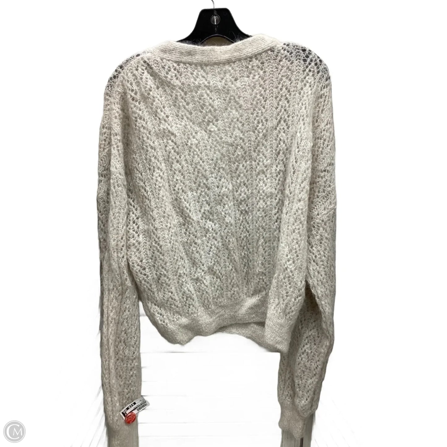 Sweater Cardigan By Free People In Cream, Size: Xl