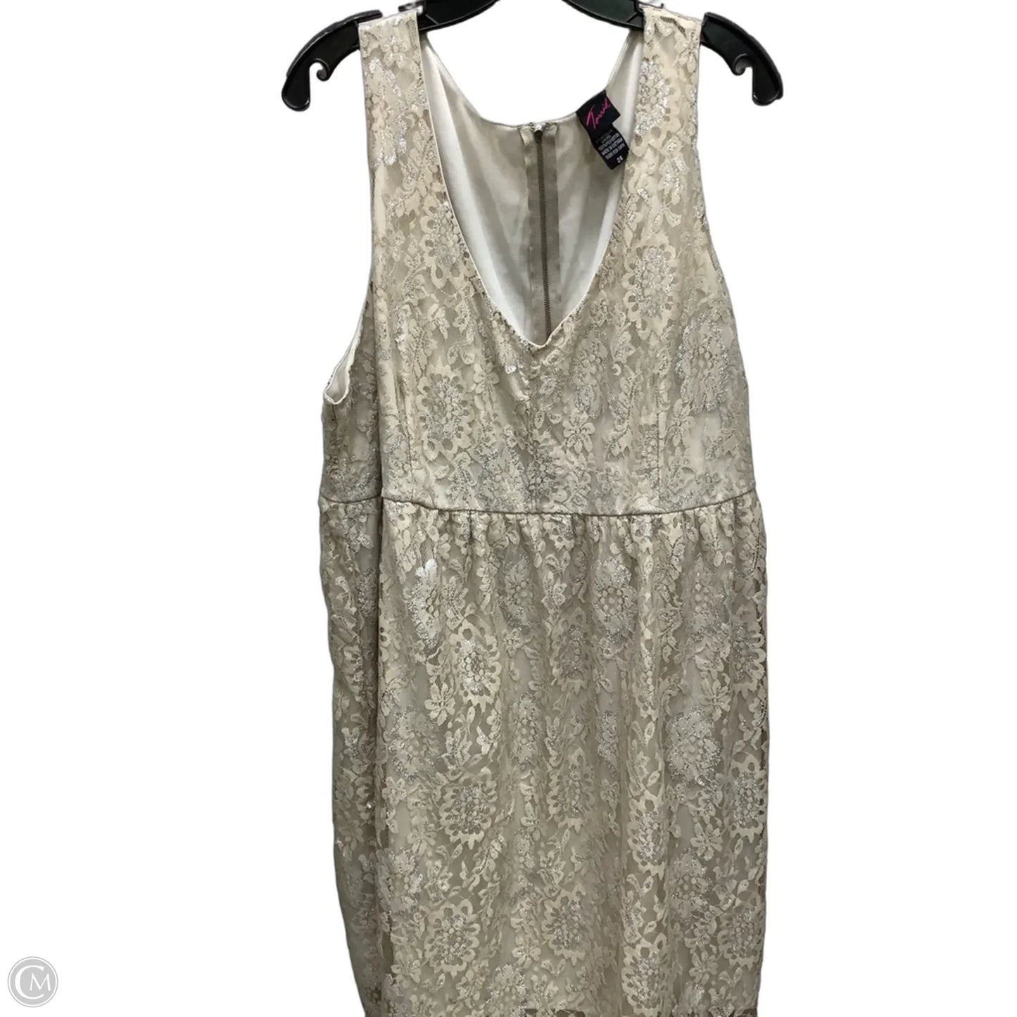 Dress Party Midi By Torrid In Ivory, Size: 26