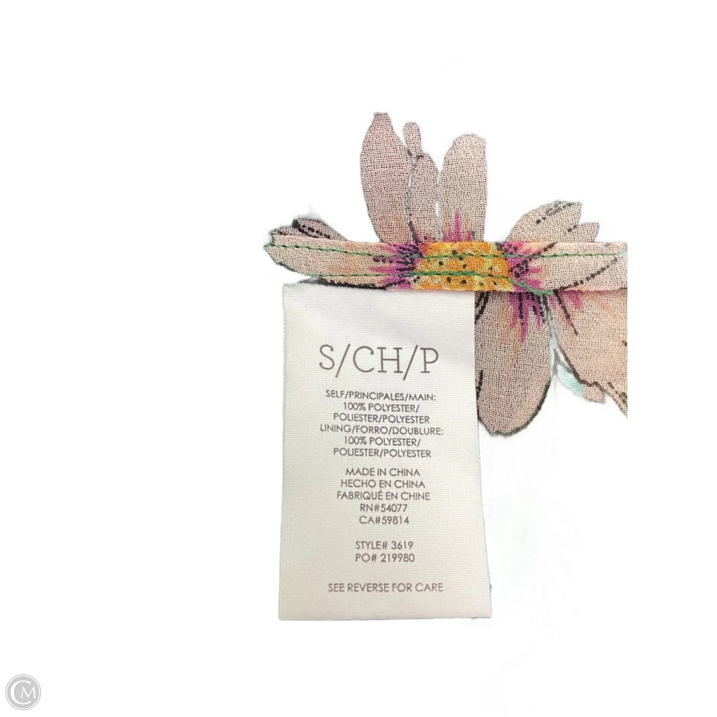 Top Sleeveless By Cabi In Floral Print, Size: S