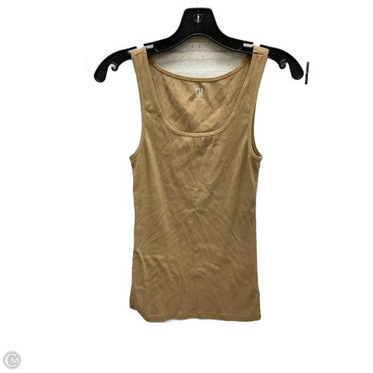 Top Sleeveless By Gap In Brown, Size: M