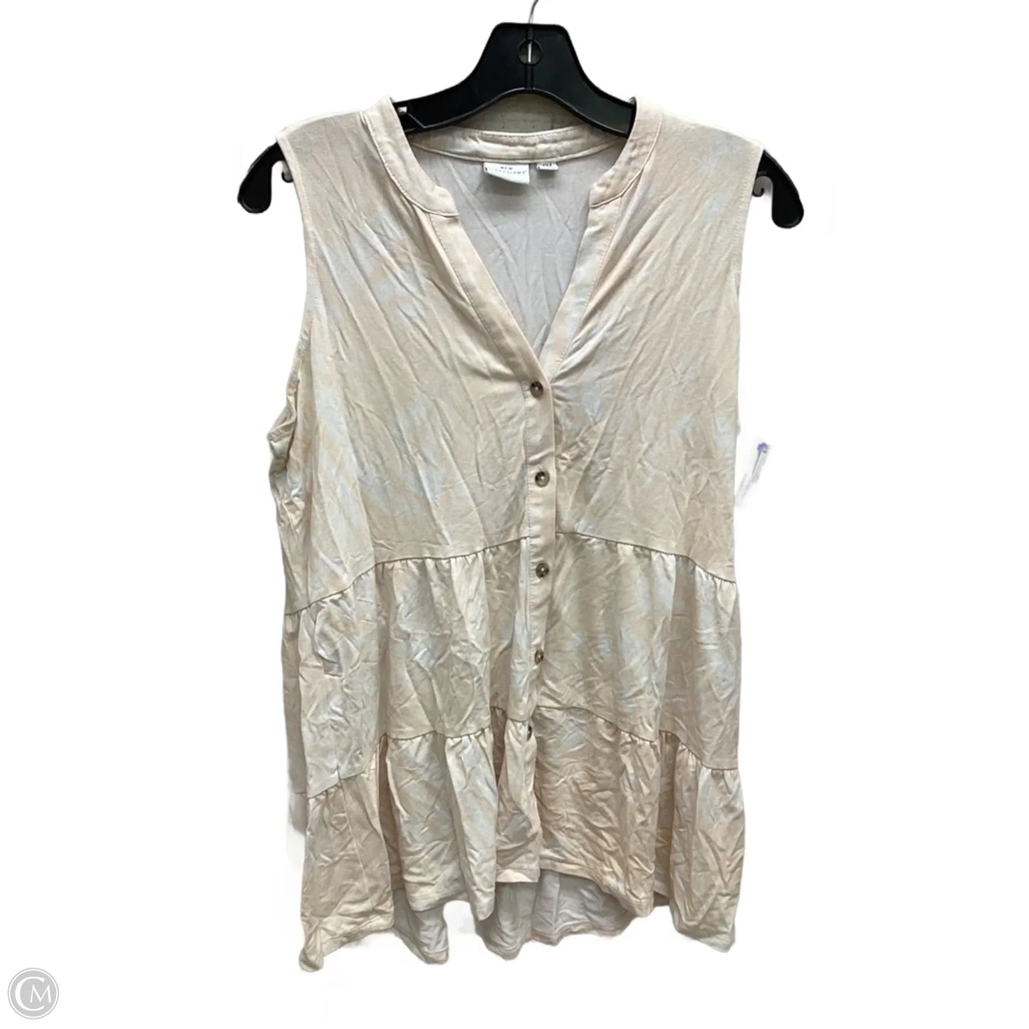 Top Sleeveless By New Directions In Peach, Size: Mp