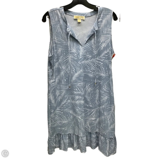 Dress Casual Midi By Michael By Michael Kors In Tropical Print, Size: L