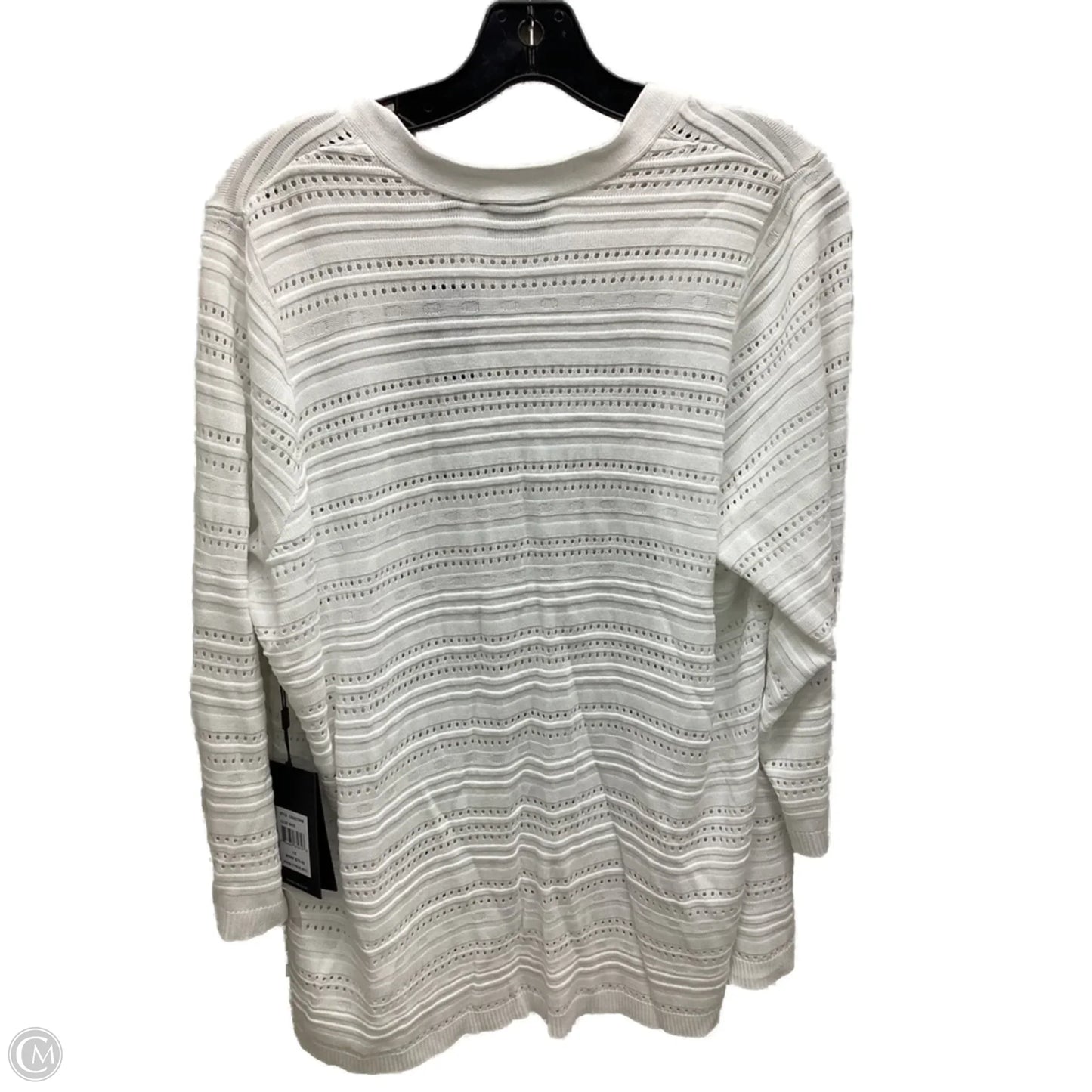 Cardigan By Cyrus In White, Size: 1x