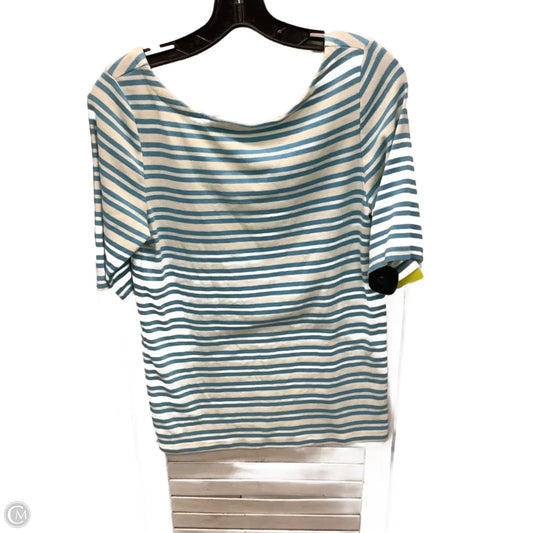Top 3/4 Sleeve By Gap In Striped Pattern, Size: L