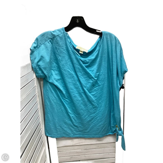 Top Short Sleeve By Michael By Michael Kors In Blue, Size: L