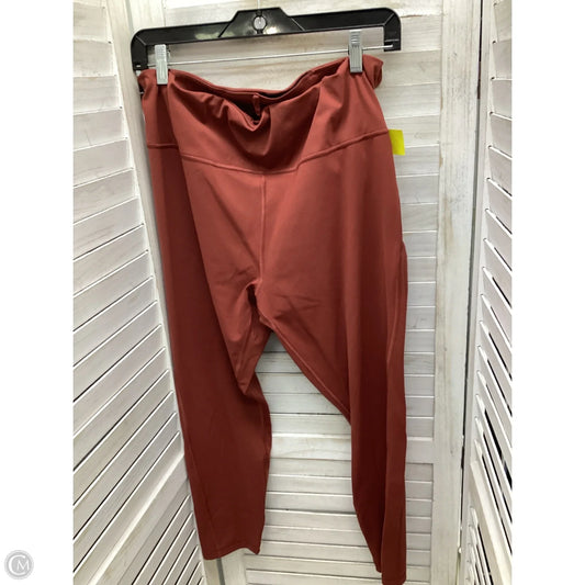Athletic Leggings By Athleta In Copper, Size: Xl
