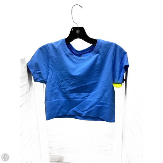 Athletic Top Short Sleeve By Aerie In Blue, Size: M