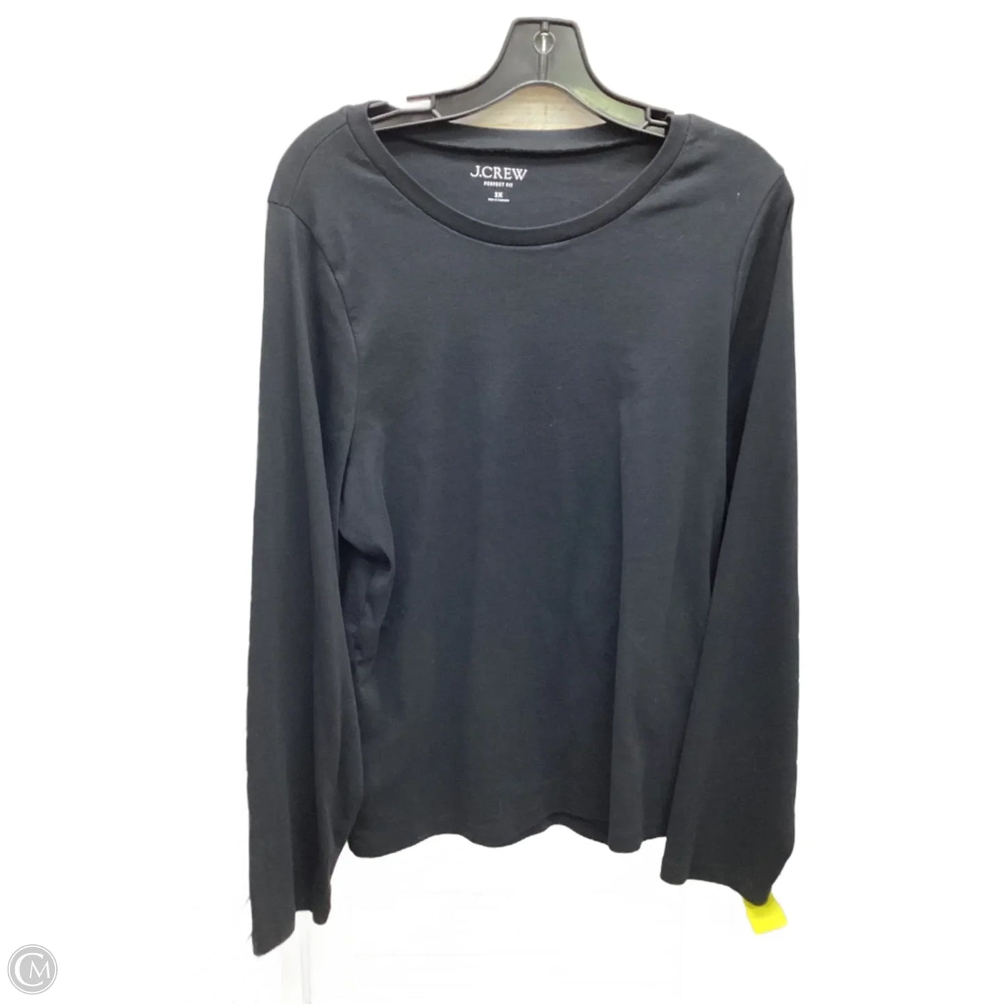 Top Long Sleeve By J. Crew In Black, Size: 3x