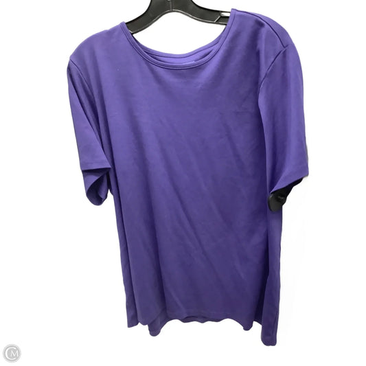 Top Short Sleeve By L.l. Bean In Purple, Size: 2x