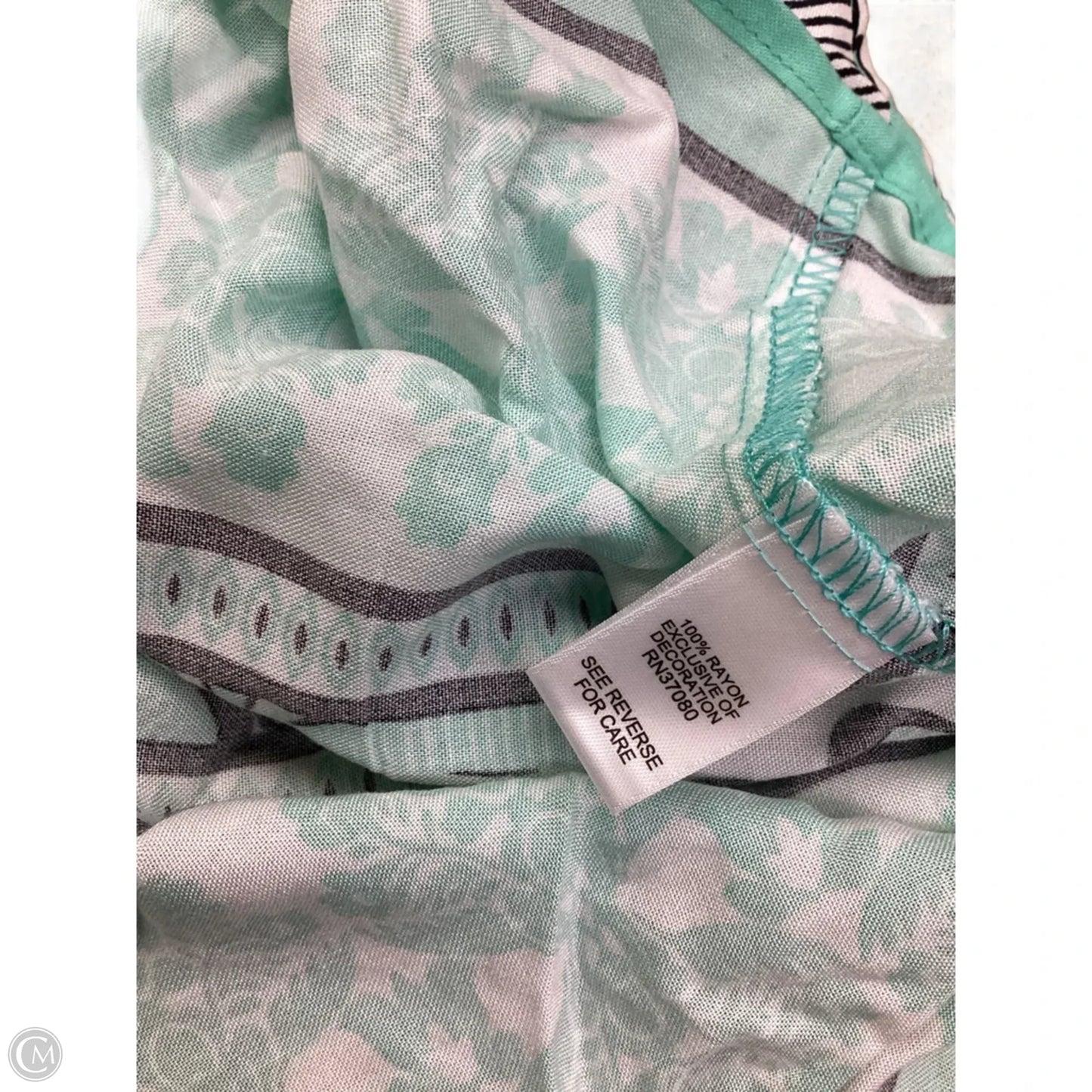 Top Sleeveless By Cato In Floral Print, Size: L