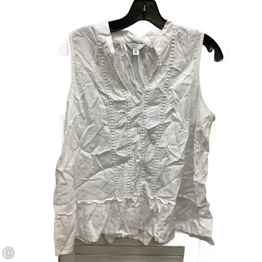 Top Sleeveless By Crown And Ivy In White, Size: M